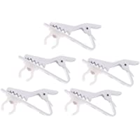 Baoblaze 5 Unids Pinzas de Cuello para Micrófono Sargento Lazo Corbata Mini Anillo Micro